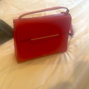 Red Vince Camuto Shoulder Purse